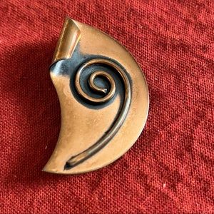 Copper Scrolled Pin/Brooch
